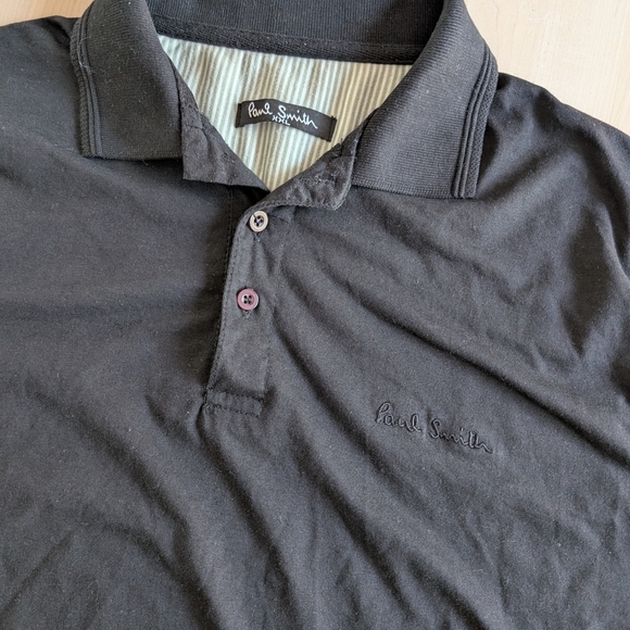 Paul Smith Black Polo Shirt for Men - Picture 5 of 11